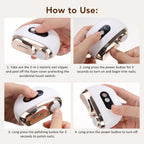 Electric Nail Clipper and Trimmer 2 in 1 Automatic Nail Grinder