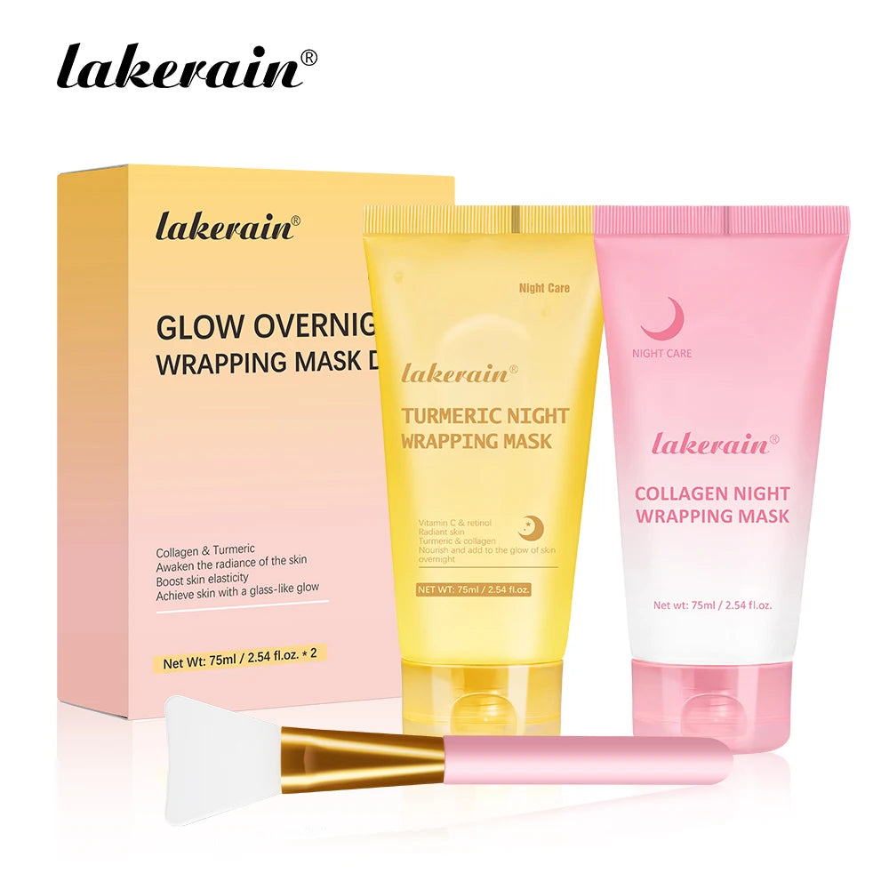 Collagen Overnight Peel Off Mask Korean Night Wrapping Face Treatment - 40