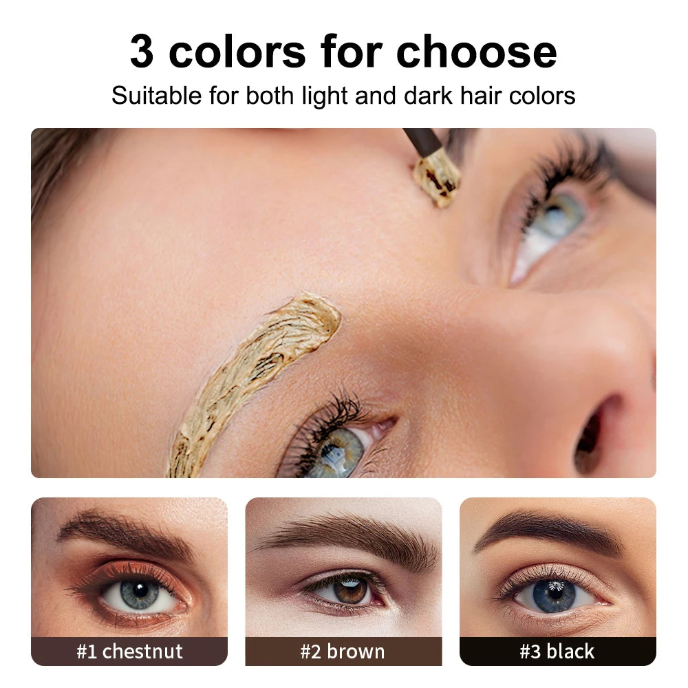 Eyelash and Brow Tint Kit Waterproof Eyebrow Dyeing Set - 5