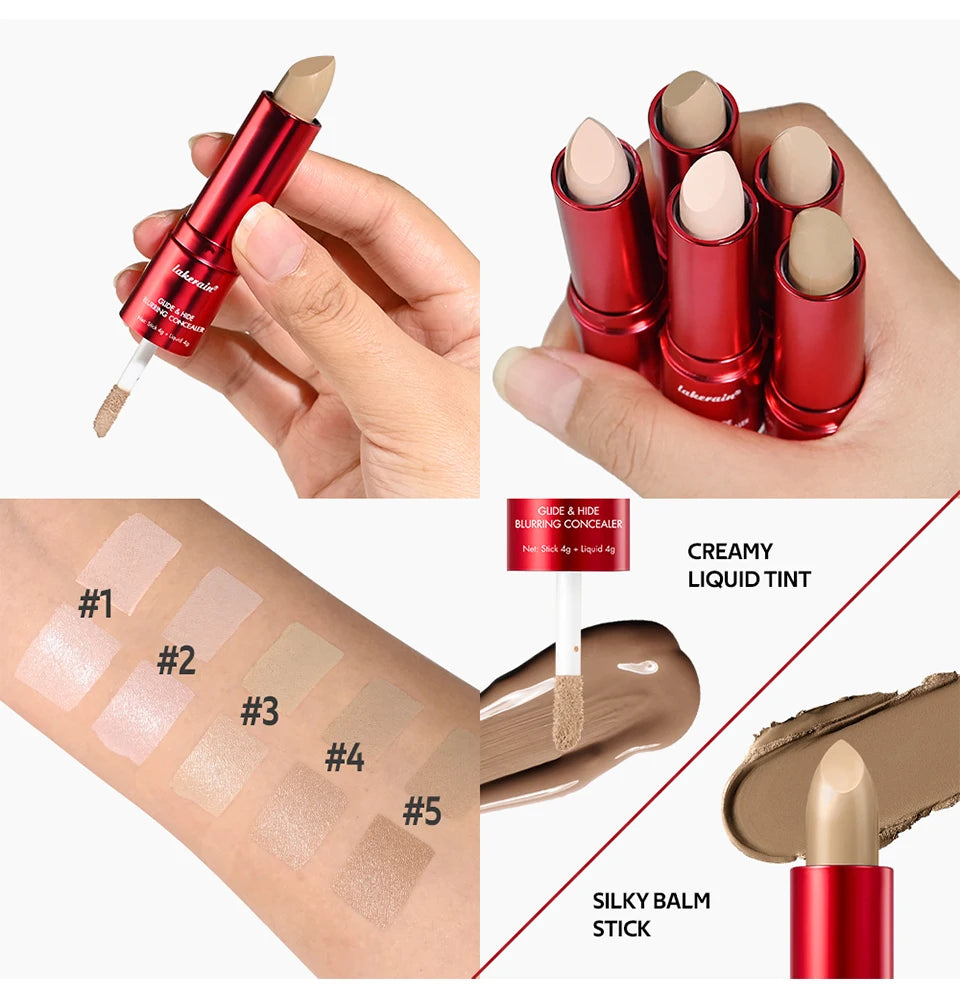 2 in 1 Blurring Concealer and Full Coverage Foundation Makeup