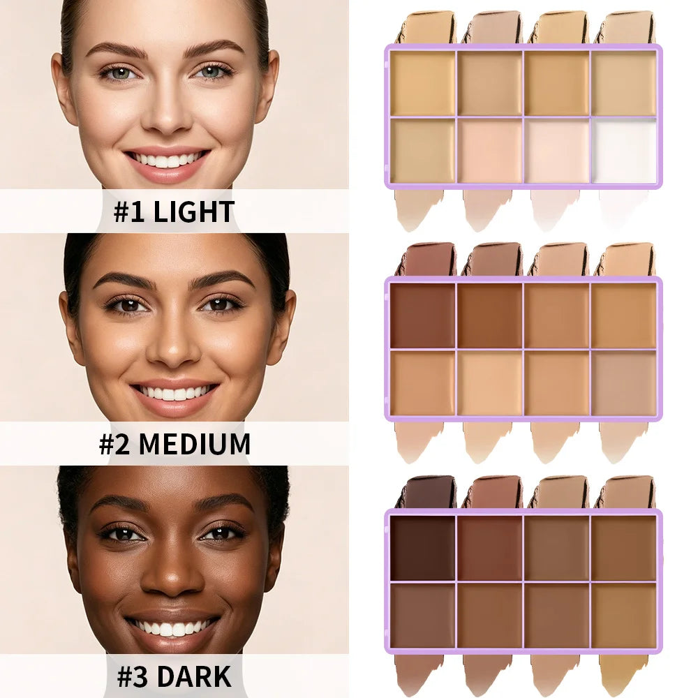 Cream Concealer Palette and Contouring Kit