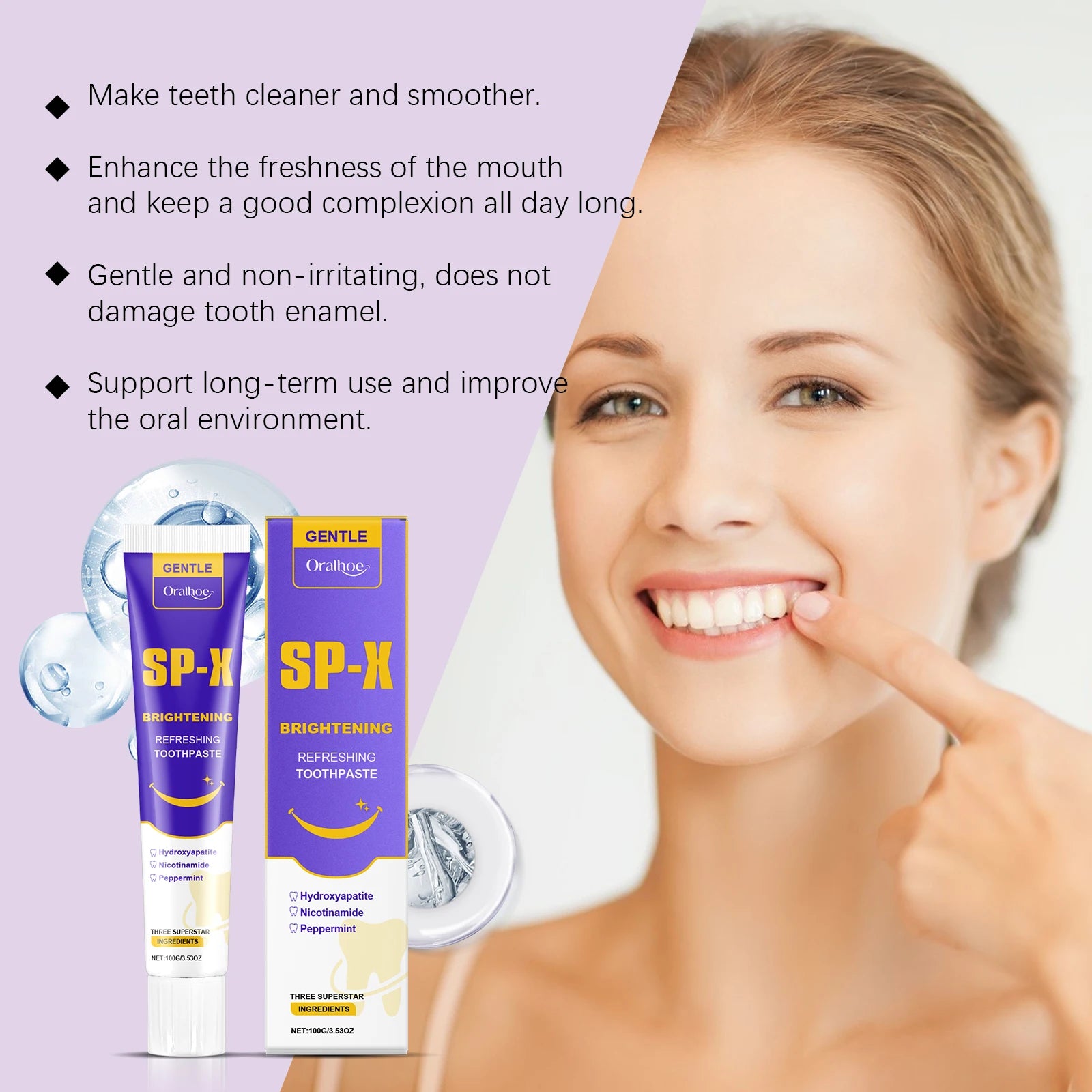 Brightening Toothpaste Teeth Whitening Stain Remover - 6