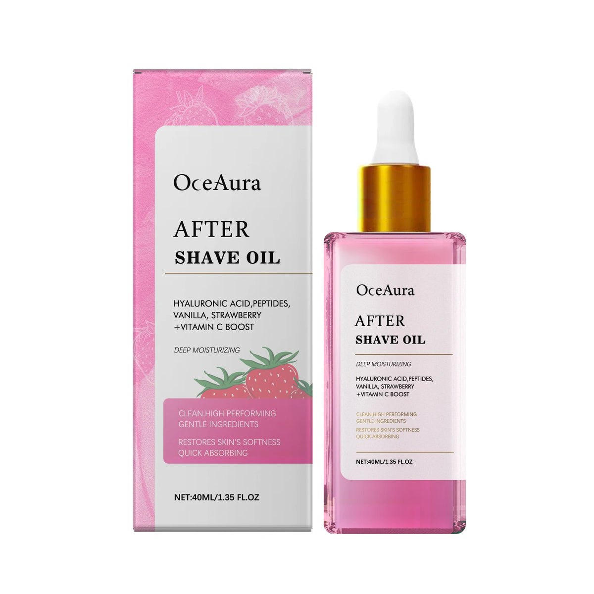Strawberry After Shave Oil Post Shave Skin Soothing Serum