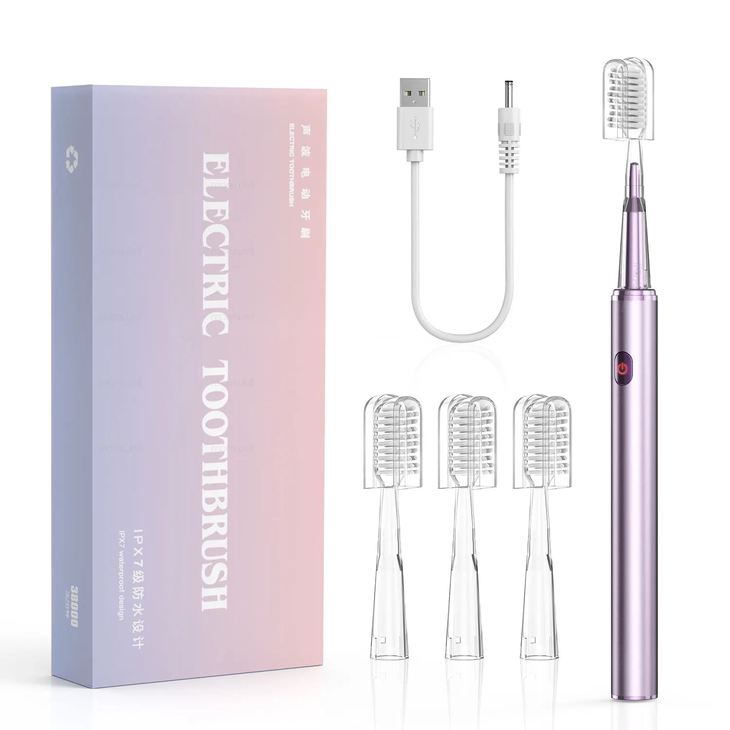 Rechargeable Electric Toothbrush Acoustic Wave Sonic Dental Cleaner - 15