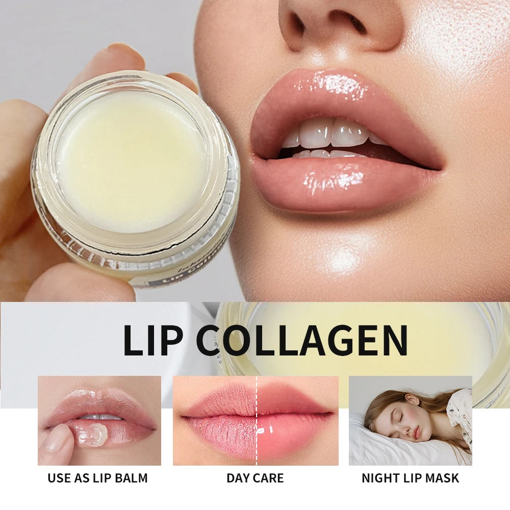 Collagen Lip Mask and Moisturizing Lip Treatment