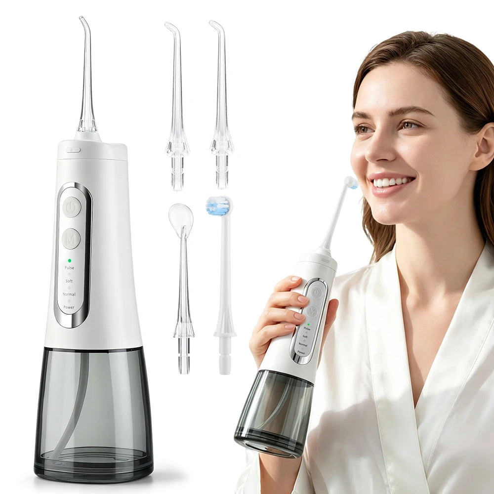 Water Dental Flosser Cordless Oral Irrigator for Teeth Cleaning - 1