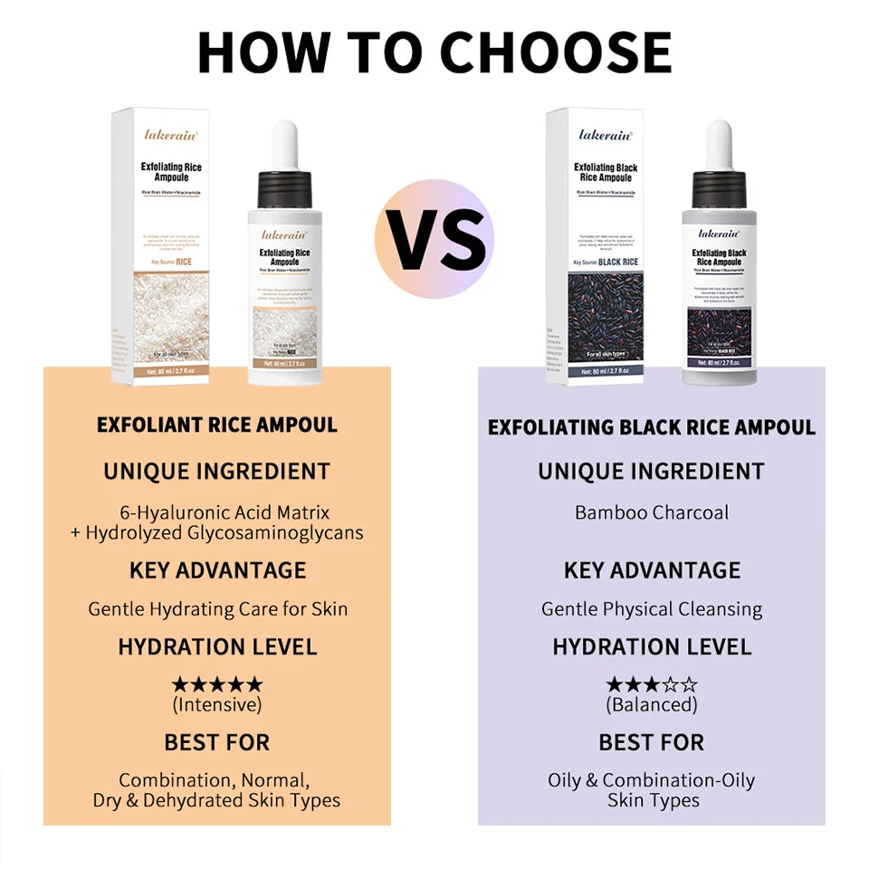 Rice Exfoliating Essence Face Peeling Serum for Brightening Skin