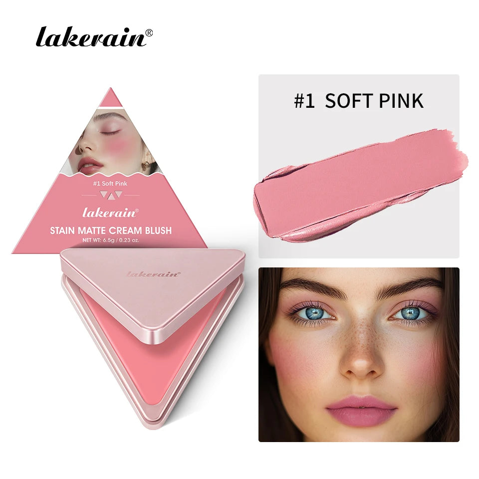 2 in 1 Cream and Powder Blush Face Blusher Makeup Palette - 24