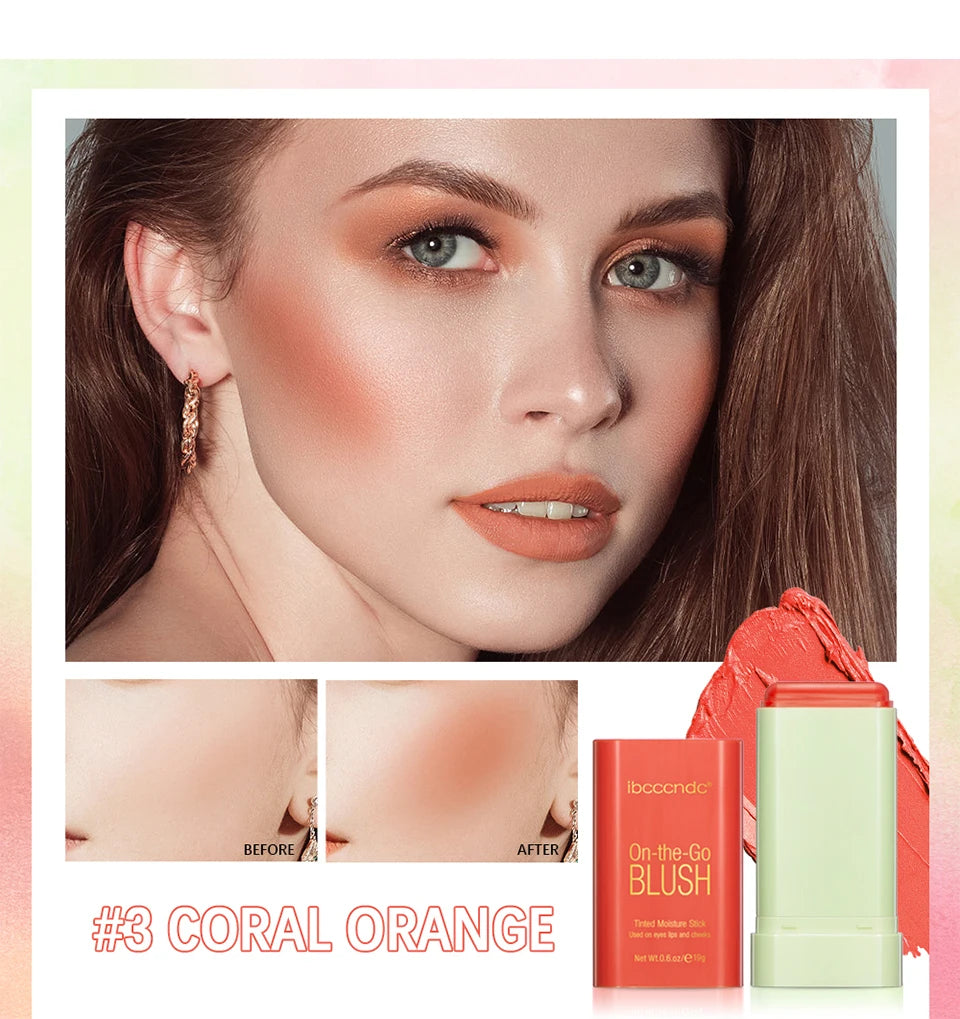 Tinted Moisture Blush Stick Cream Color Changing Face Makeup