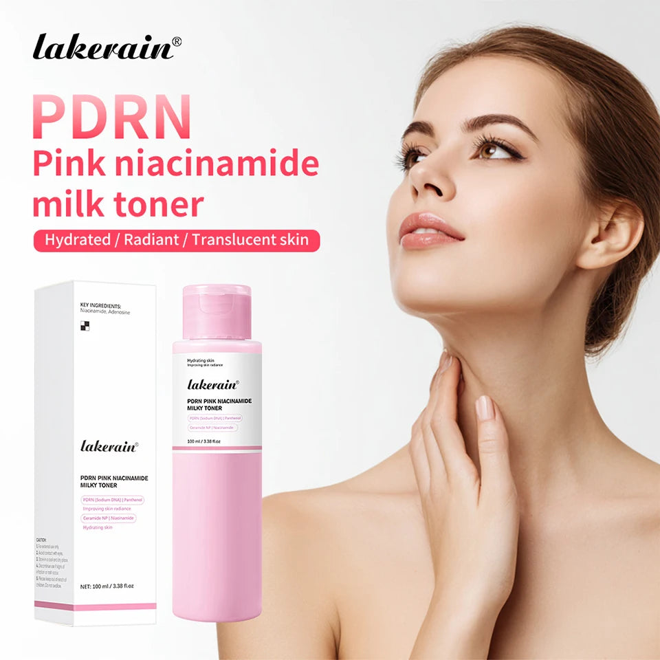 PDRN Niacinamide Toner Pink Facial Lotion for Hydrating Glowing Skin