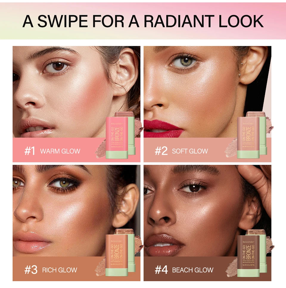 Contour Bronzer Stick and Face Highlighter Makeup Eraser