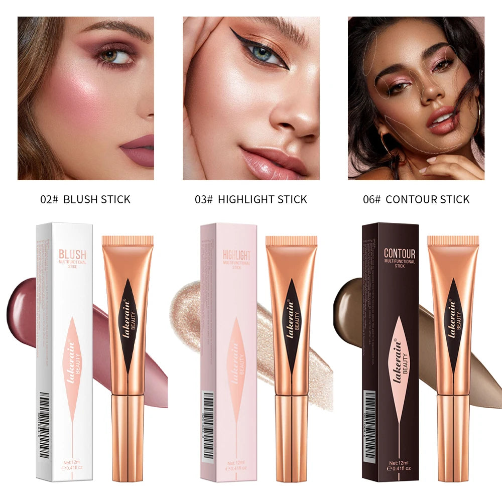 Liquid Face Contour Wand Stick Makeup Highlighter and Blusher - 34