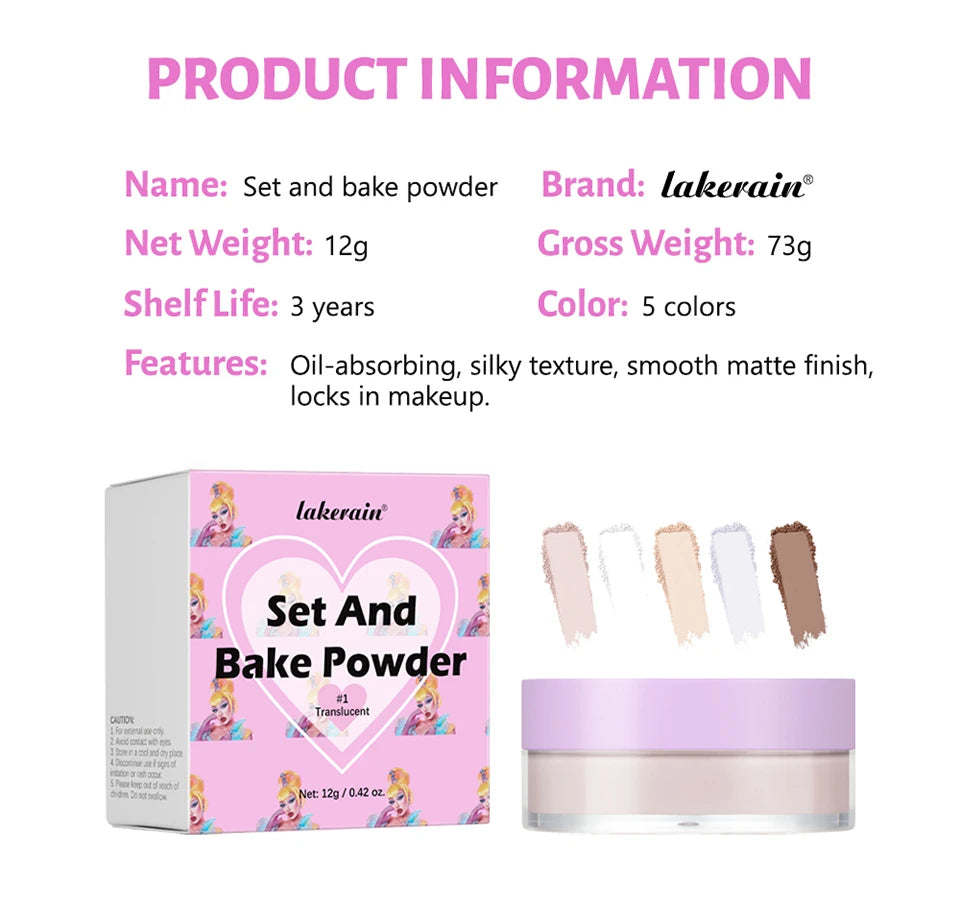 Loose Setting Powder Translucent Baking Face Powder