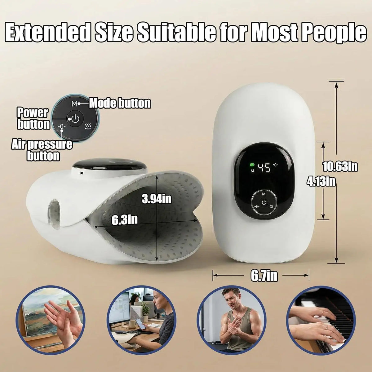 Hand Massager and Palm Kneading Machine for Finger Relaxation
