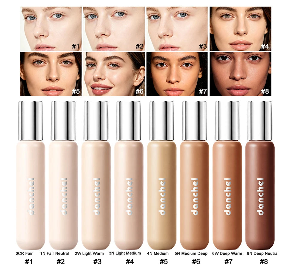 Full Coverage Liquid Concealer Waterproof Under Eye Blemish Corrector