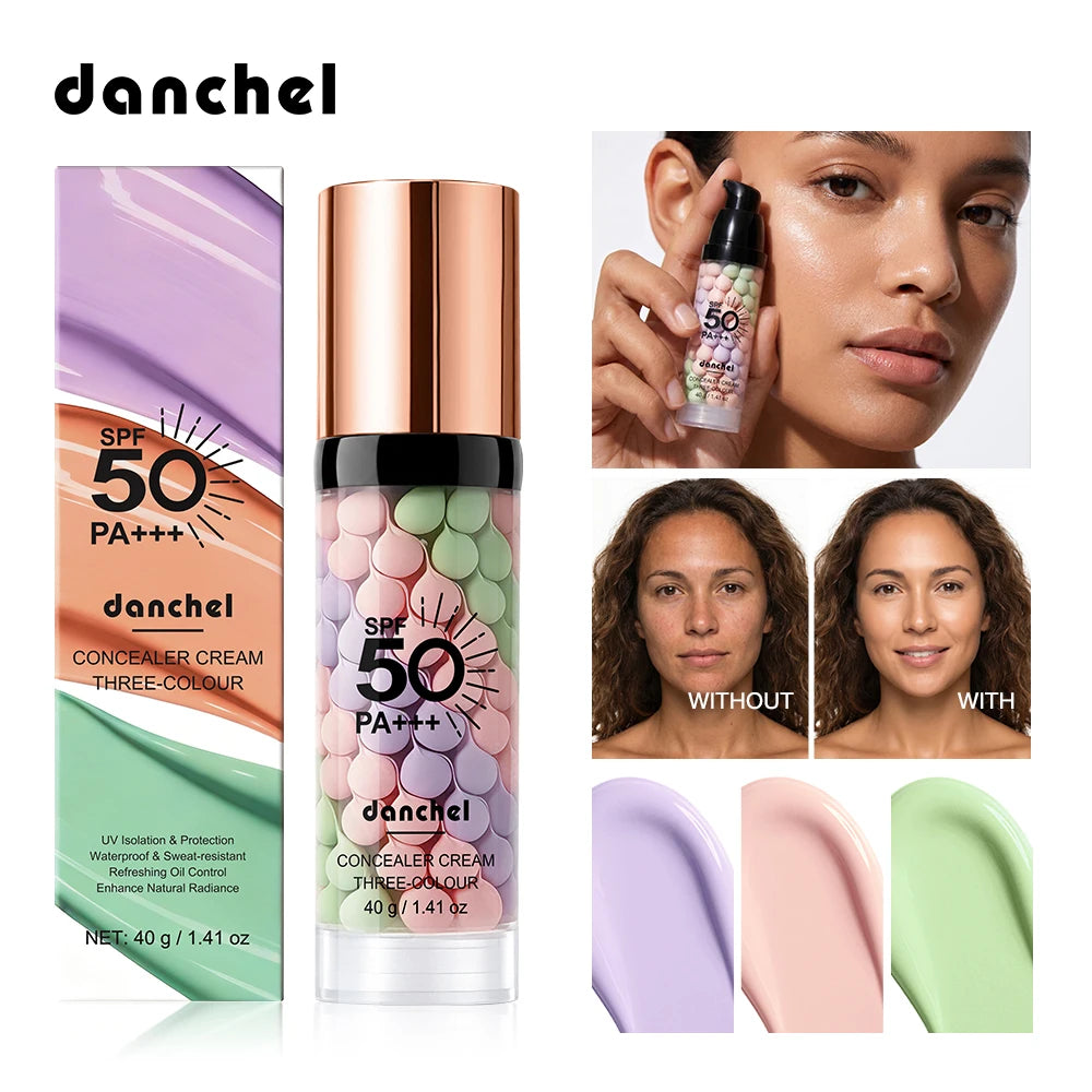 3 in 1 Color Correcting Primer SPF 50 Makeup Base and Sunscreen