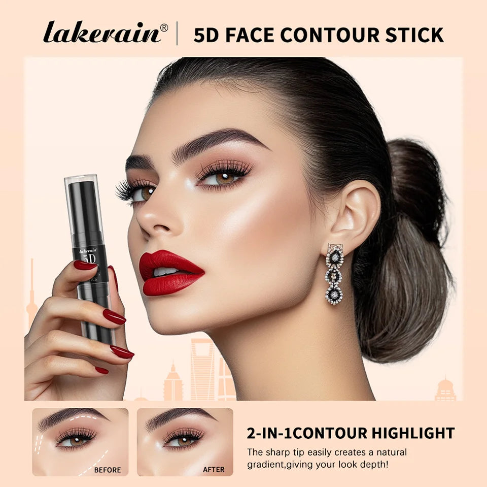 Dual Ended Contour Stick Bronzer and Highlighter Makeup Pen