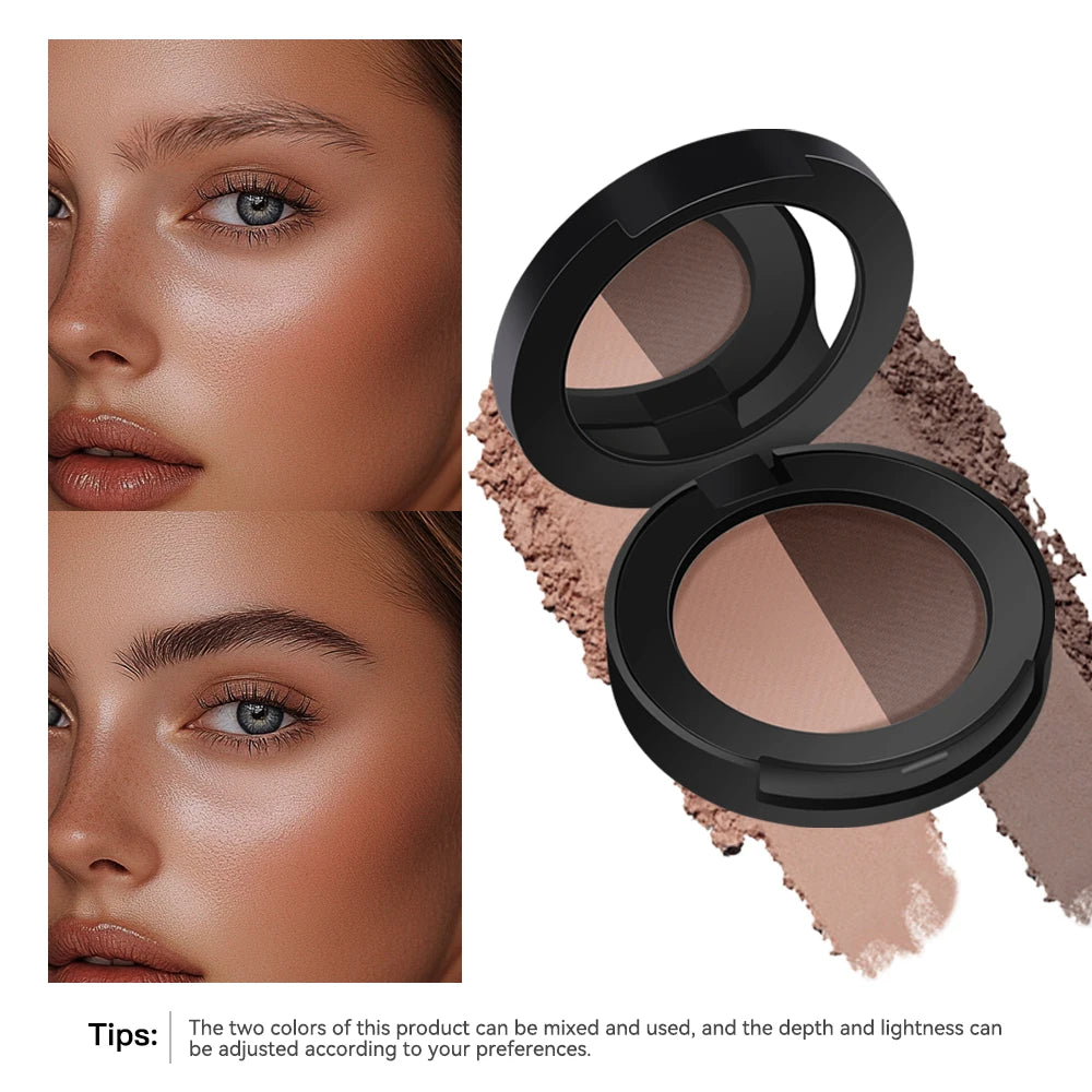Eyebrow Powder Duo and Contour Palette Natural Brow Filler