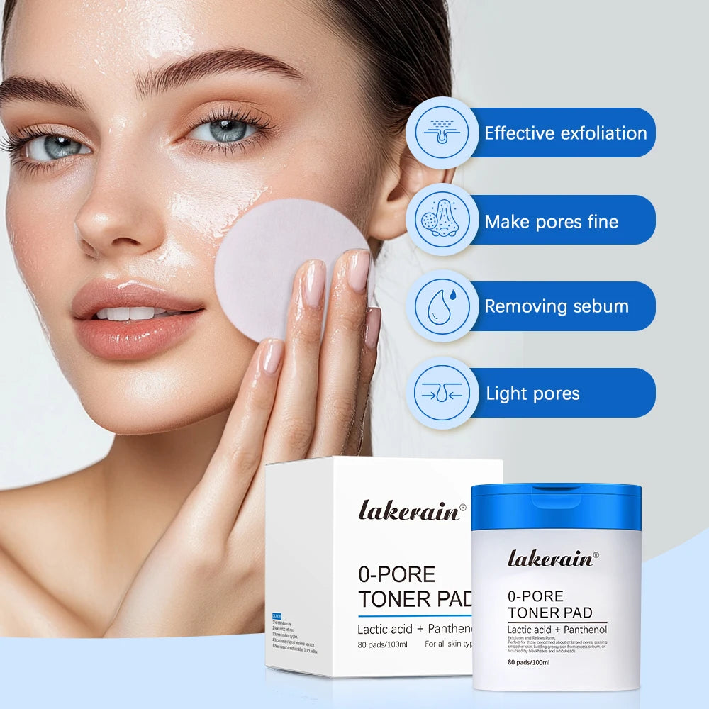 Pore Refining Toner Pad and Peptide Facial Serum Skin Care Set - 3