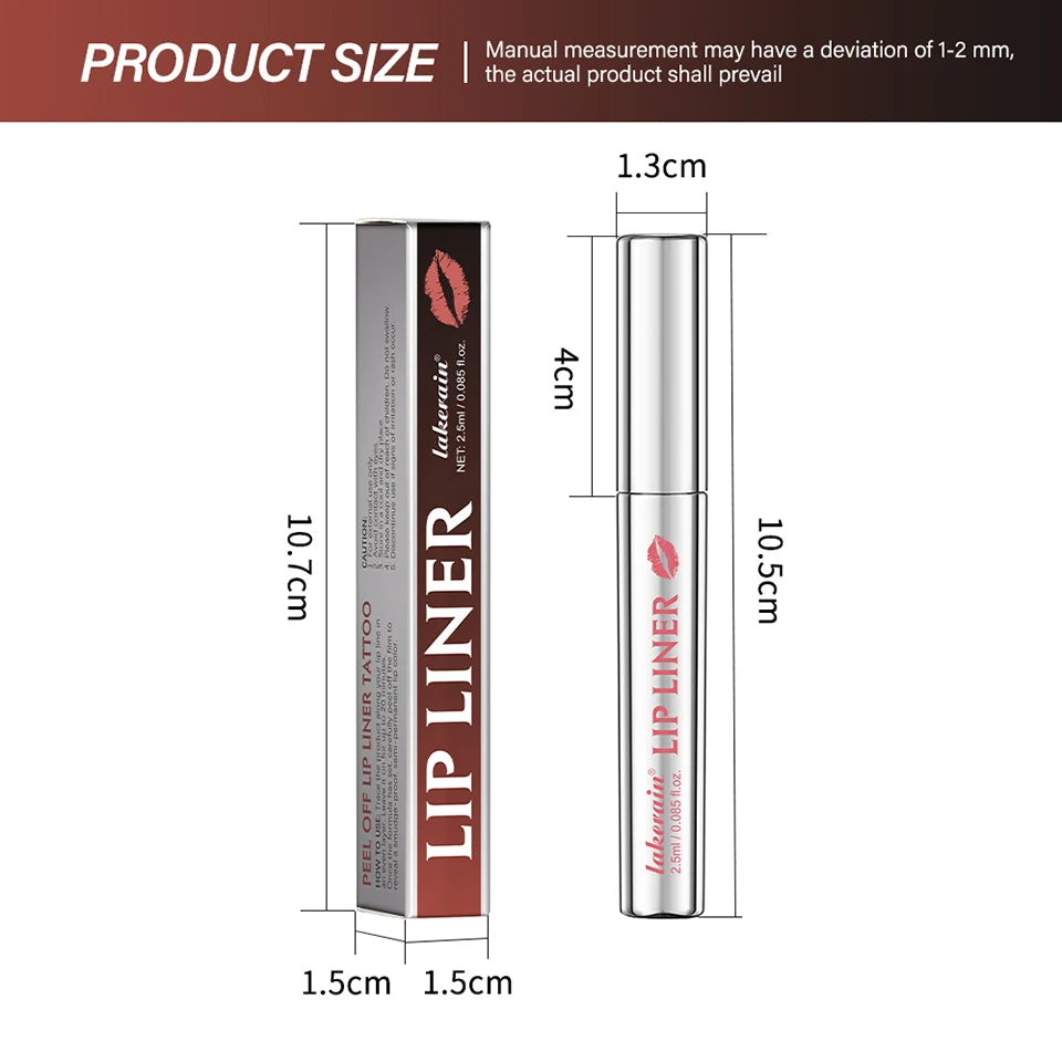 Peel Off Lip Liner Tattoo Lip Stain Waterproof Smudge Proof Liner