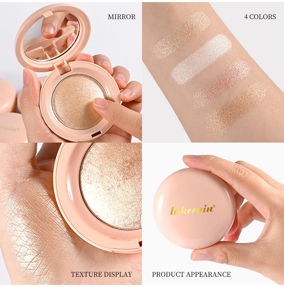 Radiant Highlighter Powder Shimmer Face Bronzer Makeup - 16