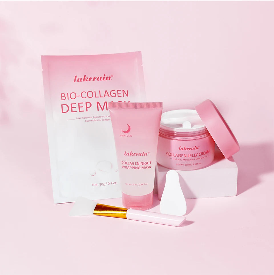 Collagen Skincare Set Facial Moisturizer and Deep Hydration Mask