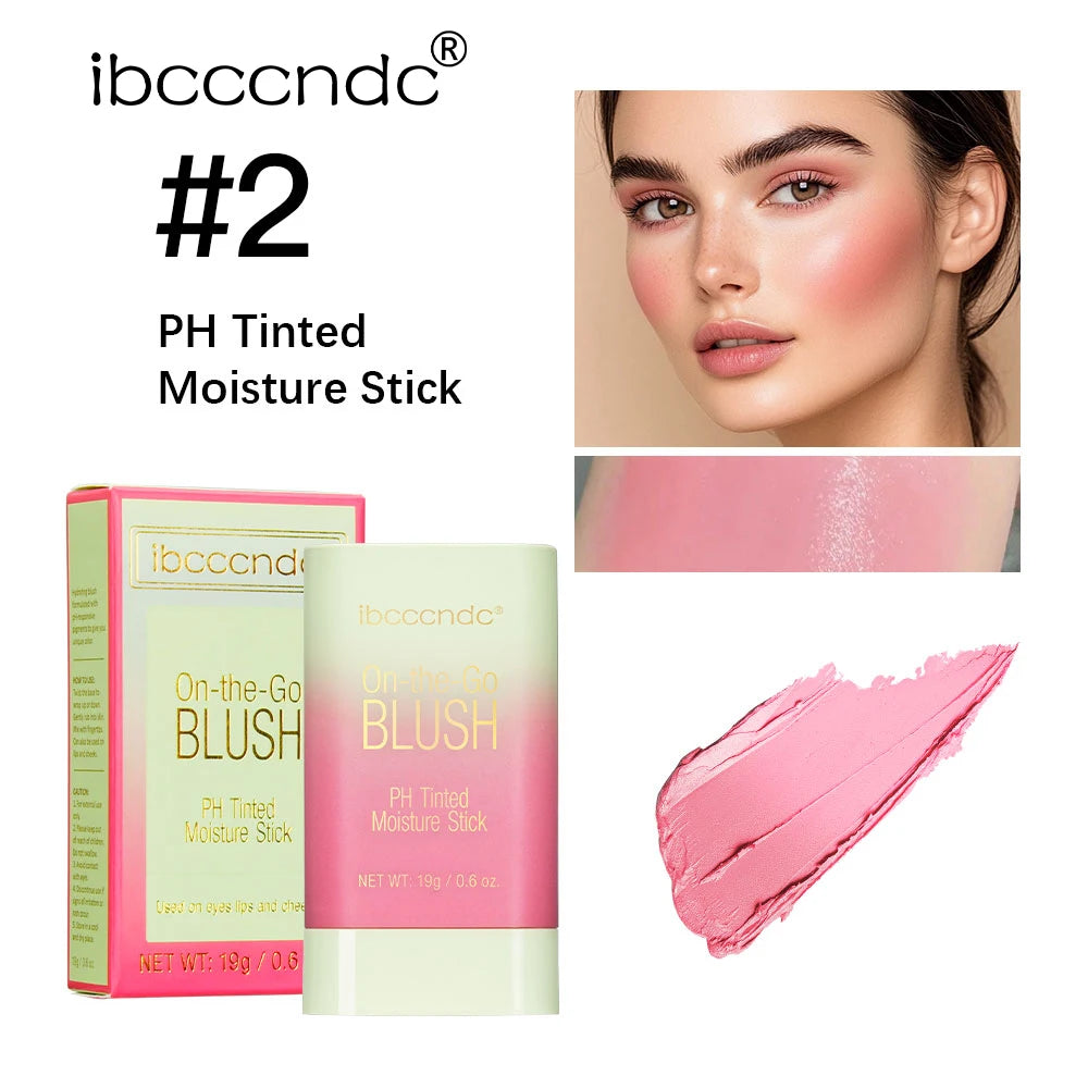 Tinted Blush Stick Moisturizing Cream Blusher for Cheeks and Lips - 28