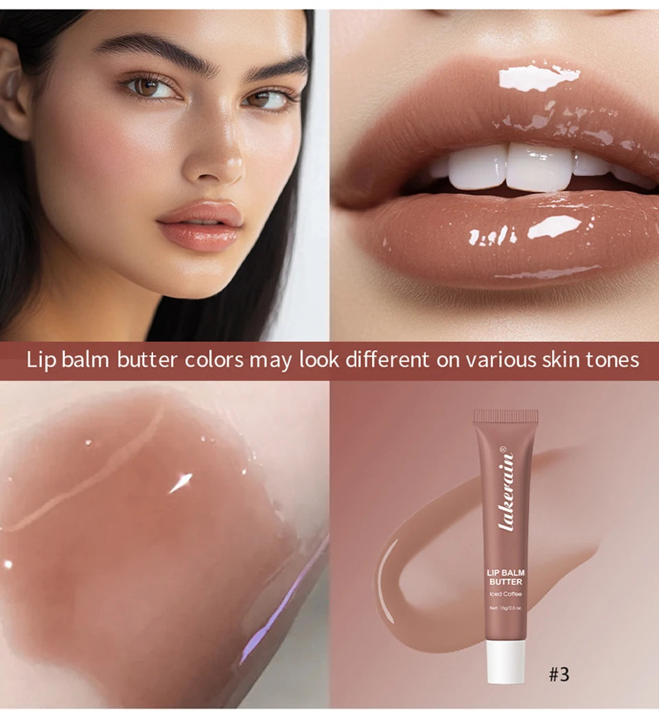 Hydrating Lip Balm Butter Moisturizing Lip Glow Oil - 12