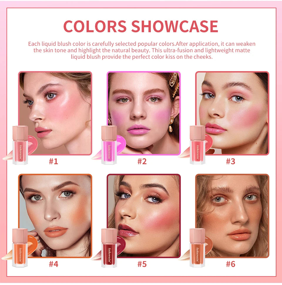 Liquid Blush Face Cheek Tint Long Lasting Matte Makeup