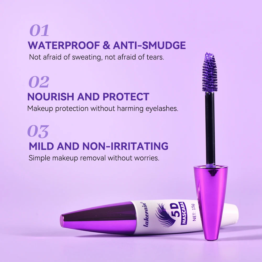 5D Mascara Waterproof Lengthening Eyelash Extension Makeup