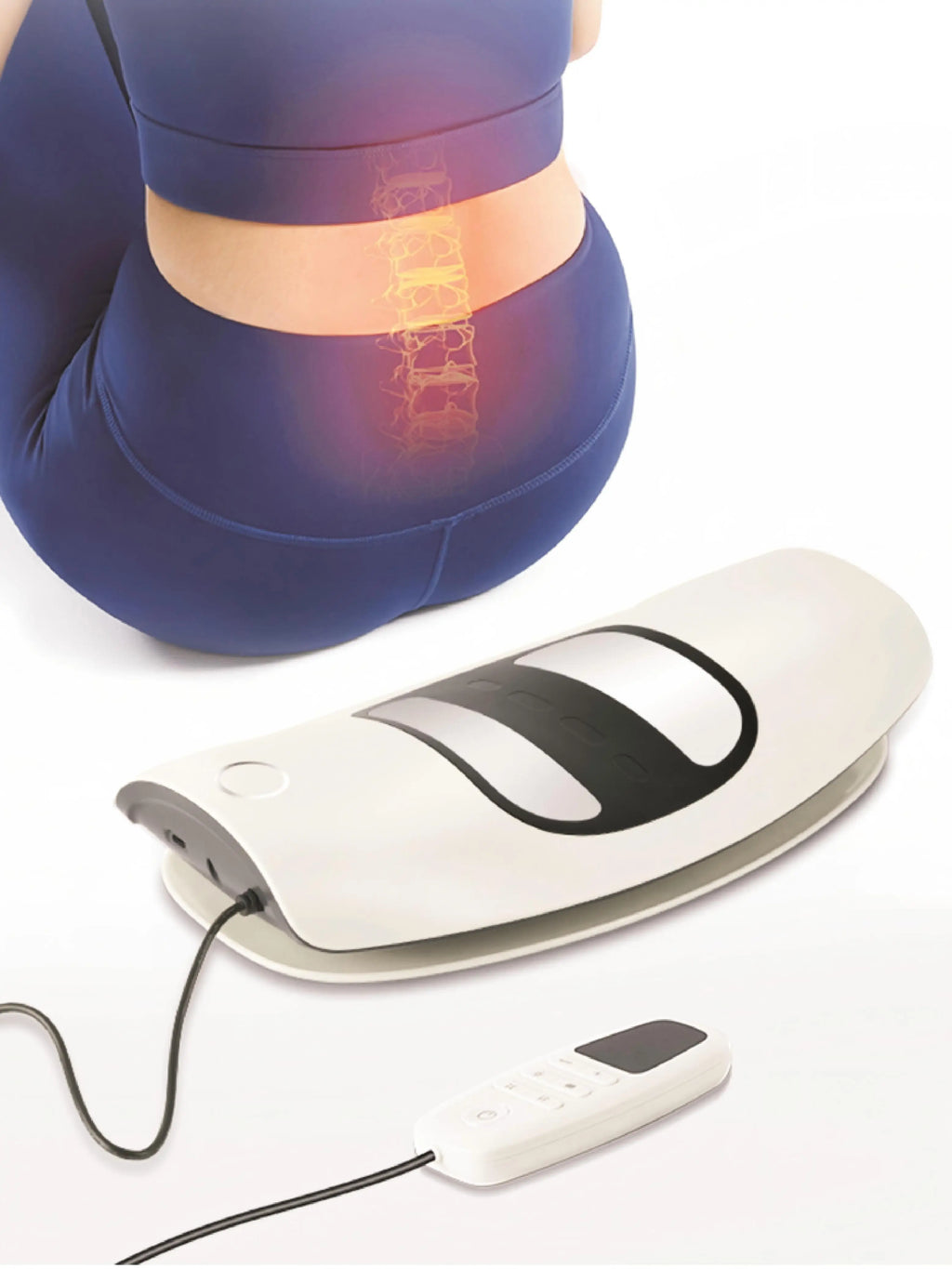 Electric Lumbar Traction Massager Back Stretcher Spine Support Device