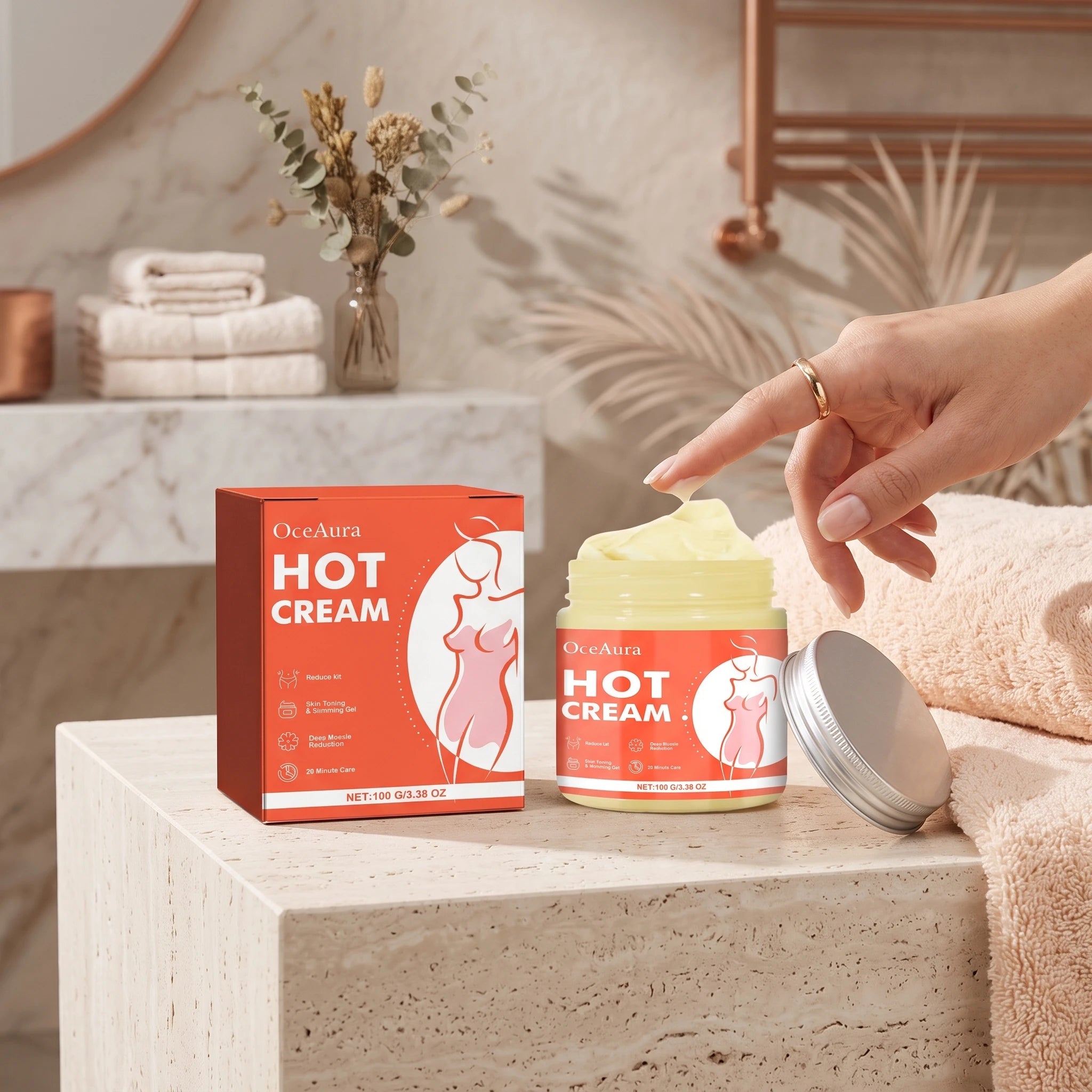 Hot Cream Anti Cellulite Massage Gel Slimming Body Shaping Cream - 4