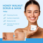 Honey Walnut Facial Scrub and Exfoliating Face Mask
