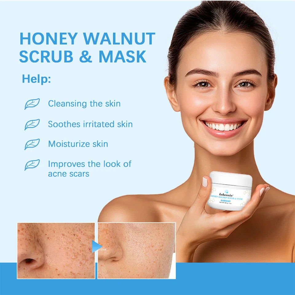 Honey Walnut Facial Scrub and Exfoliating Face Mask - 8
