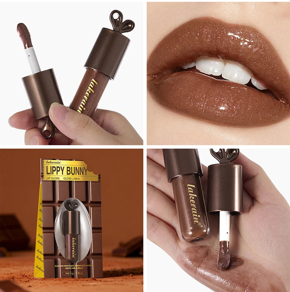Honey Chocolate Lip Glaze and Moisturizing Lip Gloss Set