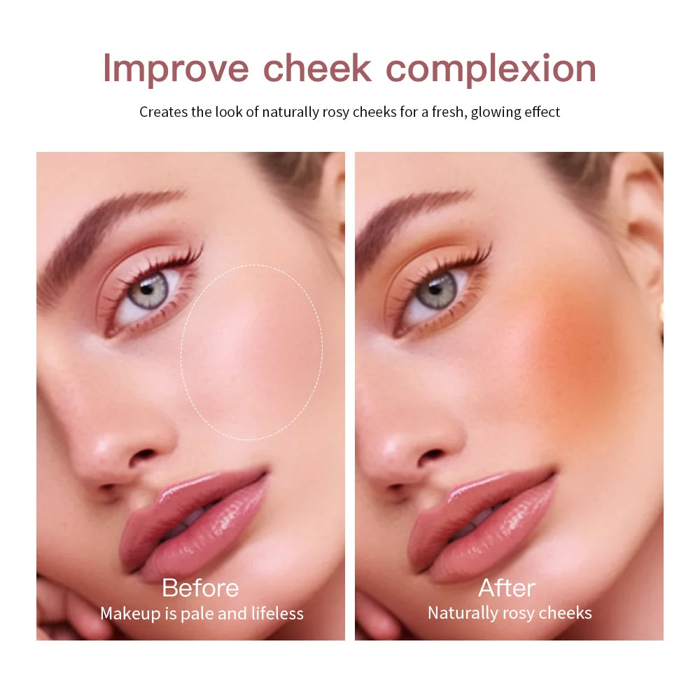 Embossed Blush Palette Matte Face Powder Blusher - 5