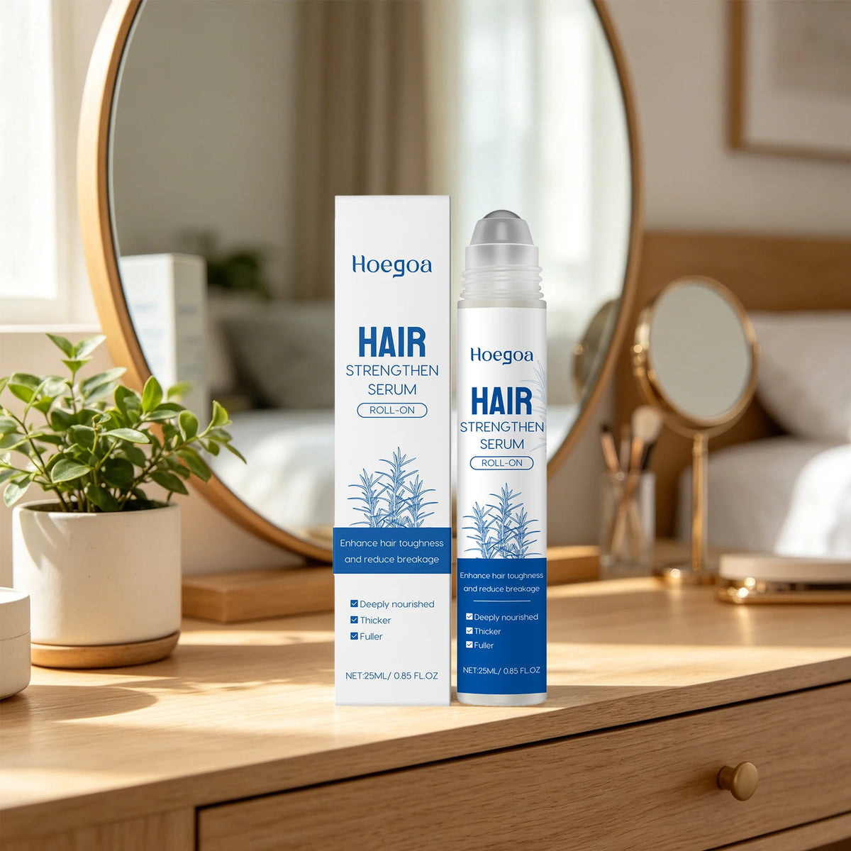 Hair Growth Serum Roll On Rosemary Hair Loss Treatment Oil
