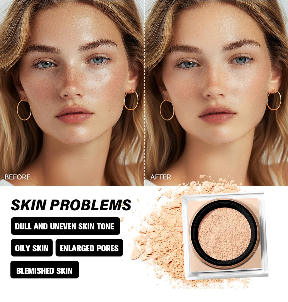 Matte Loose Setting Powder and Finishing Powder for Flawless Skin