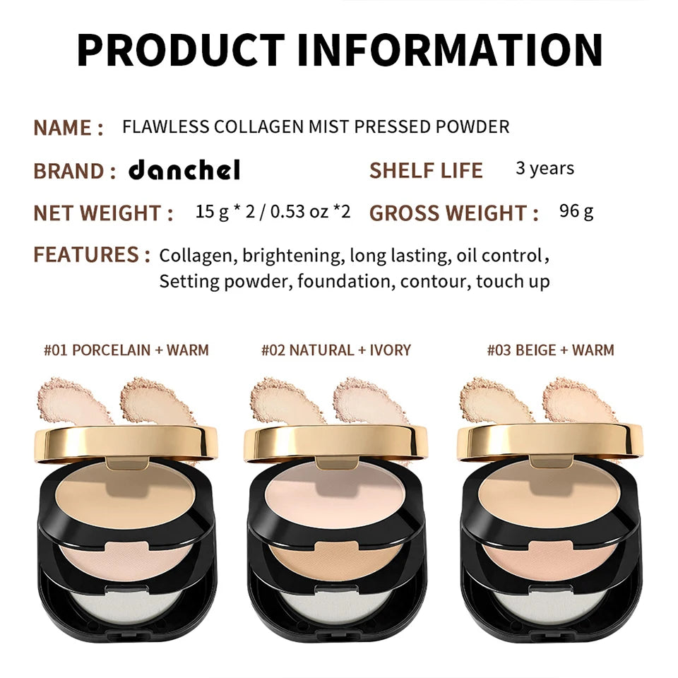Pressed Powder Oil Control Face Setting Powder