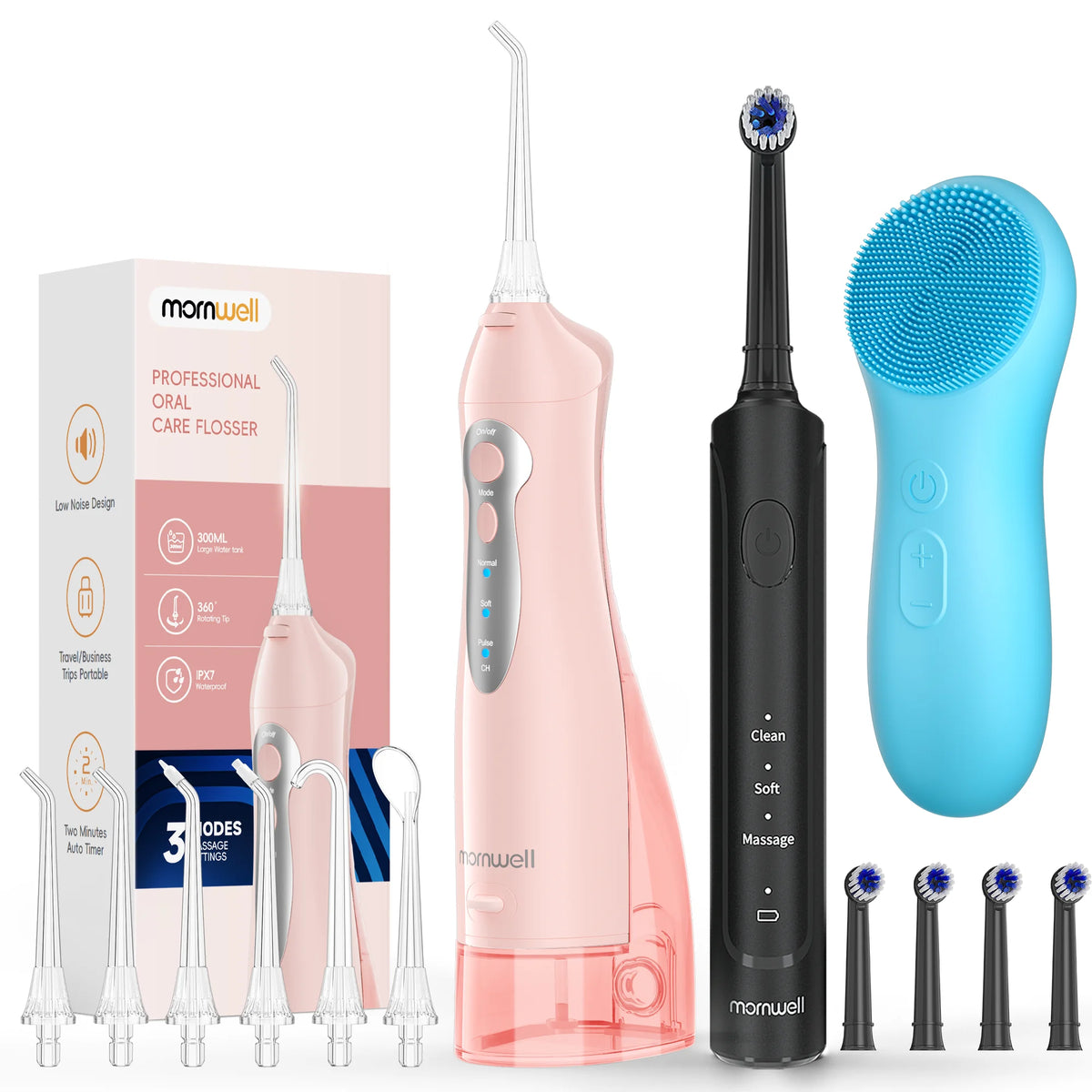 3 in 1 Oral Care Kit Water Flosser and Electric Toothbrush Set