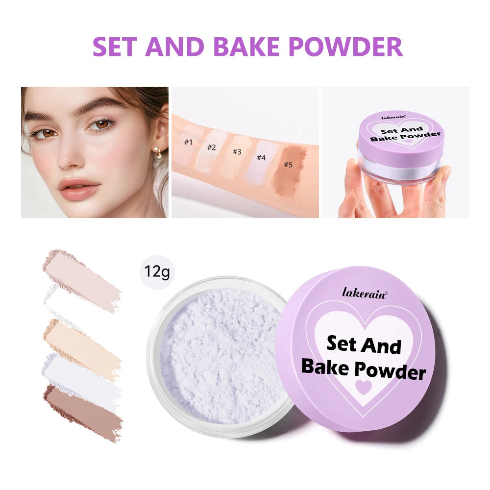 Matte Setting Powder and Face Baking Powder for Long Lasting Makeup - 3