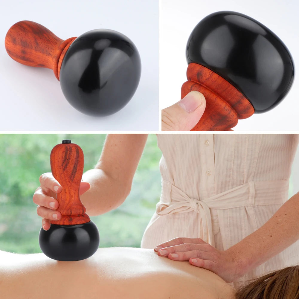 Electric Bianstone Gua Sha Massager Heated Scraping Tool