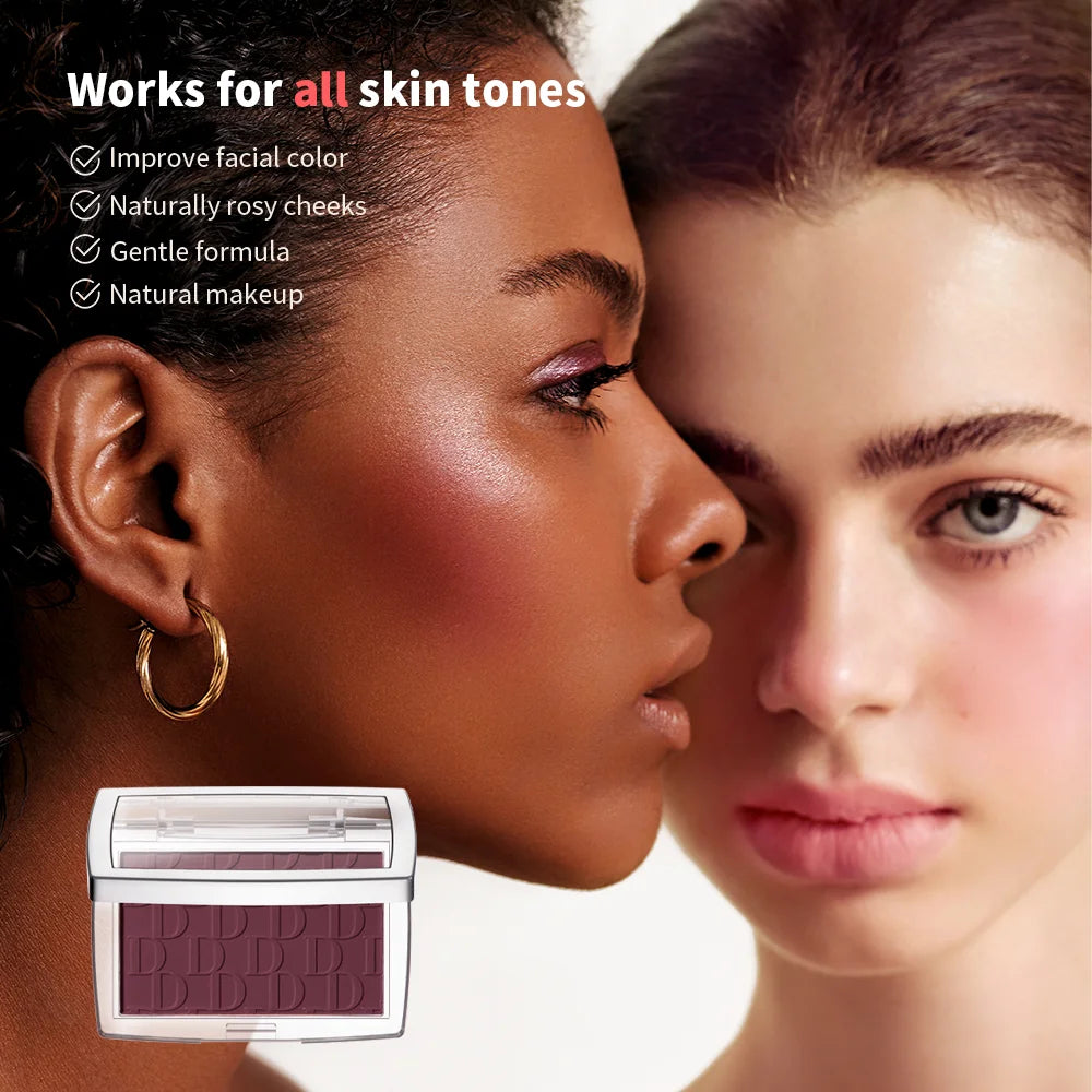 Embossed Blush Palette Matte Face Powder Blusher