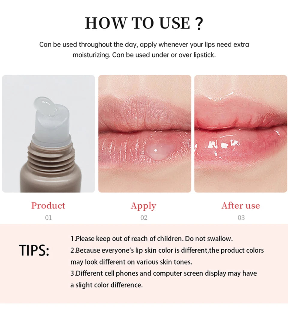 Hydrating Lip Balm Butter Moisturizing Lip Glow Oil