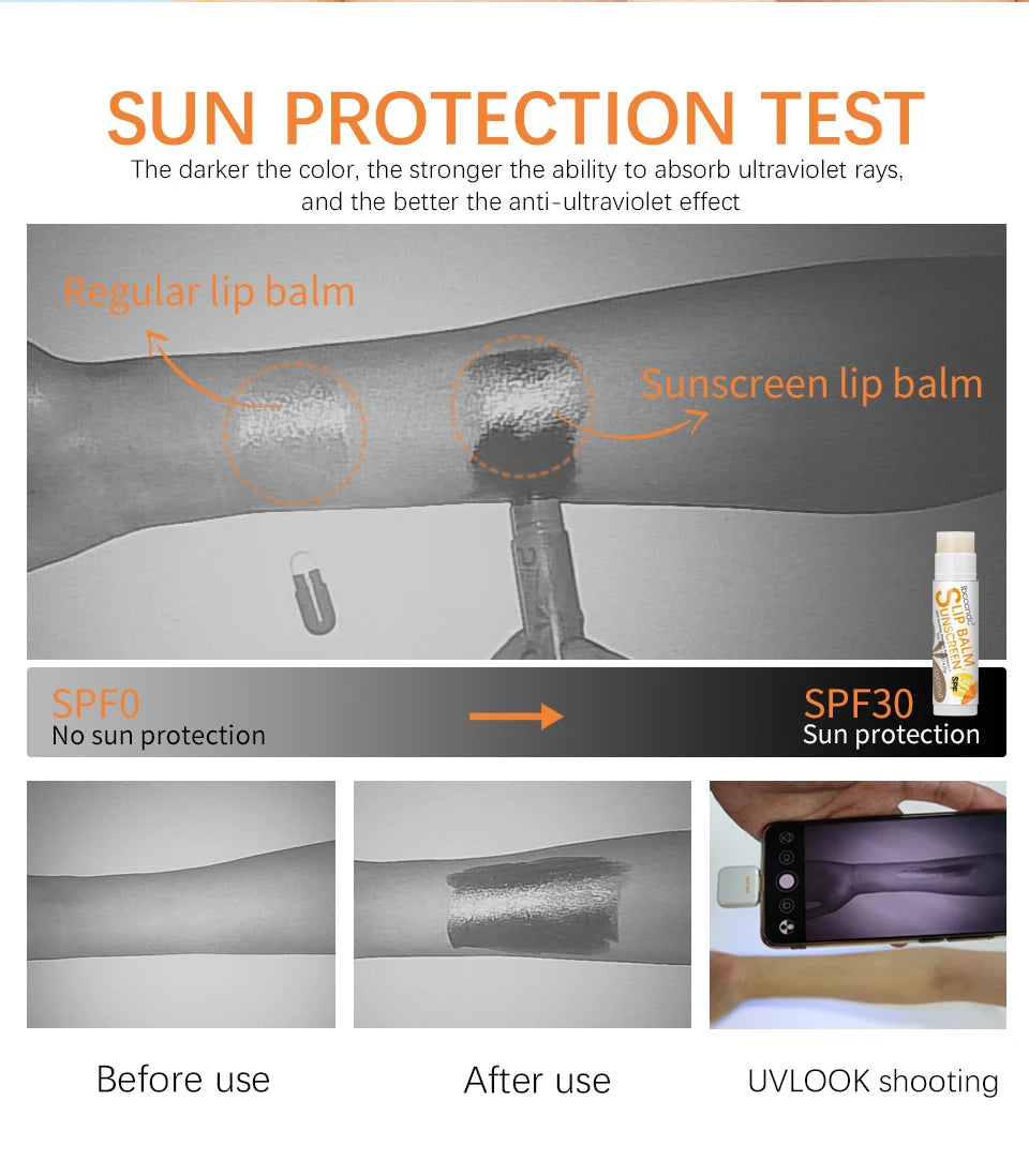 Sunscreen Lip Balm SPF30 Moisturizing UV Protection Chapstick