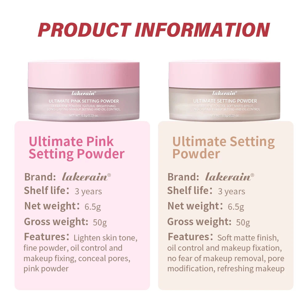 Setting Powder Matte Loose Finishing Powder for Long Lasting Makeup