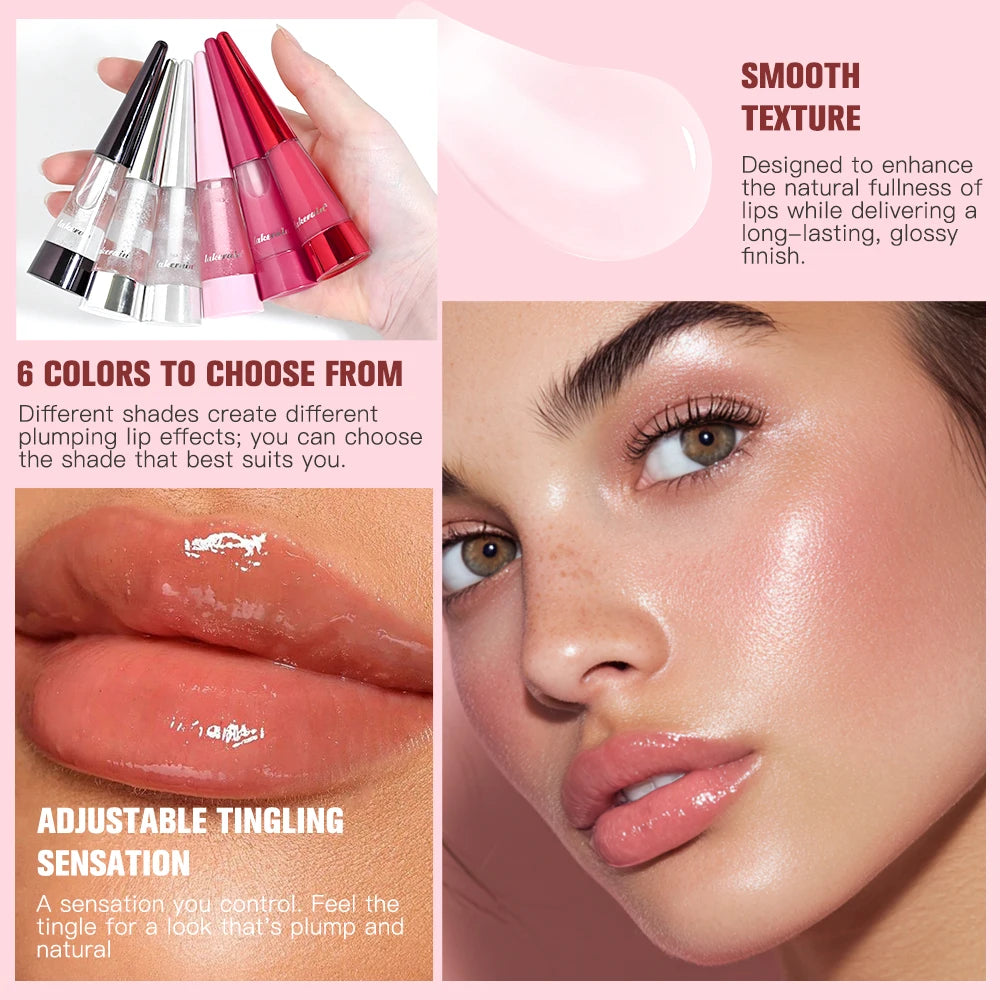Lip Plumper and Volumizing Lip Gloss Serum for Fuller Looking Lips - 3