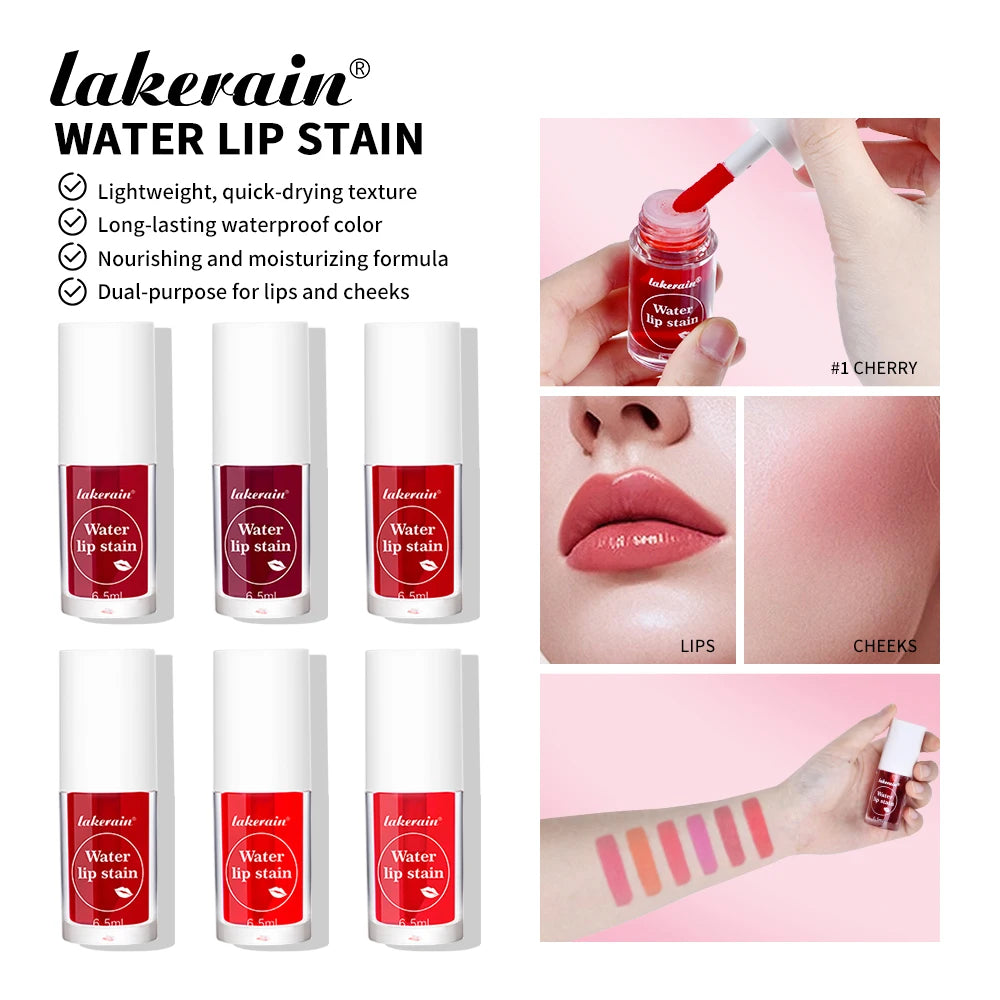 Water Lip Stain and Liquid Blush Long Lasting Tint - 1