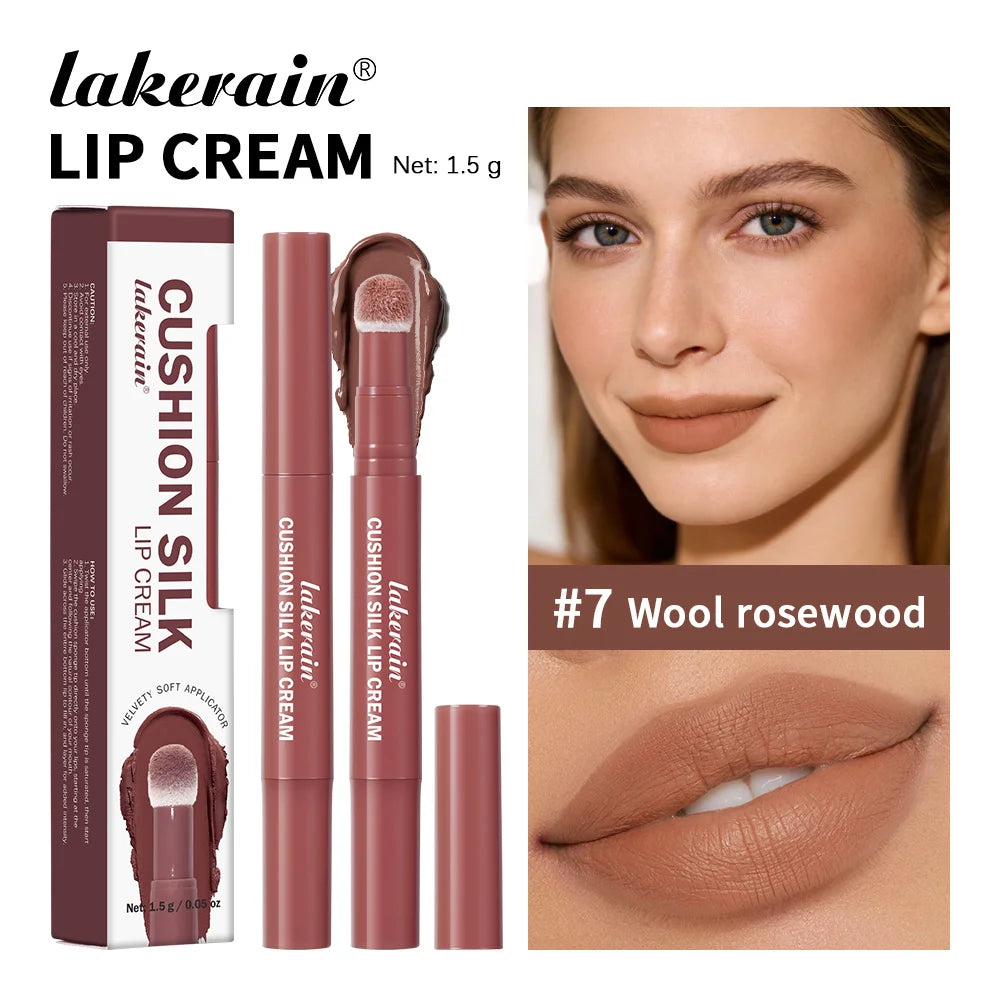 2 in 1 Lip Powder Cream and Cheek Blush Tint Waterproof Makeup