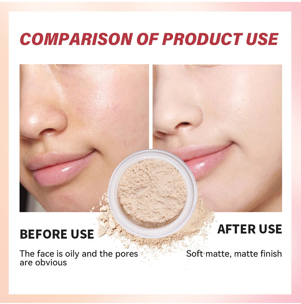 Setting Powder Matte Loose Finishing Powder for Long Lasting Makeup